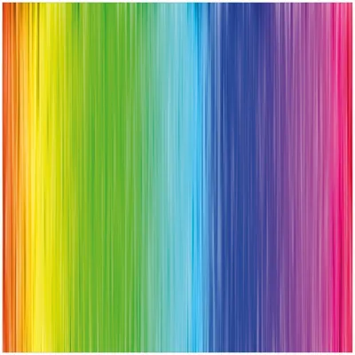 Produktbild von Wallario Premium Glasbild, freischwebende Optik, kräftige Farben, Größe 30 x 30 cm Motiv Regenbogenmuster - Farben rot, gelb, grün, blau, pink und rot