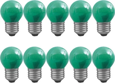 Produktbild von 10 x Paulmann Glühbirne Tropfen 25W E27 GRÜN Glühlampe 25 Watt dimmbar