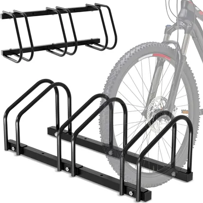 Obrázok produktu pre TolleTour stojan na bicykel na zadné koleso viacnásobný stojan na 3 bicykle čierny v rôznych veľkostiach