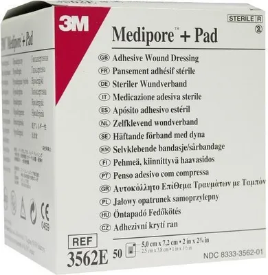 Produktbild von Medipore+Pad steriler Wundverband 3562e 50 St