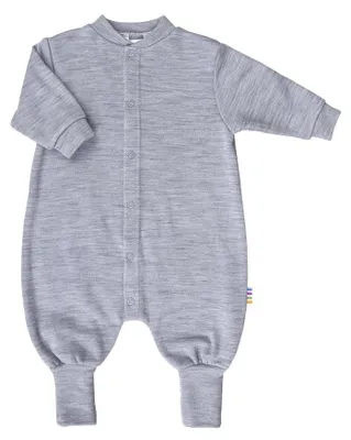 Image de Combinaison pour bébé en Laine - Gris - 95% laine