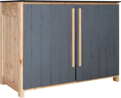 Produktbild von Gartenschrank/Outdoorküche Konsta Typ 603 Douglasie Sideboard Flügeltür 120 x 58 x 92 cm anthrazit