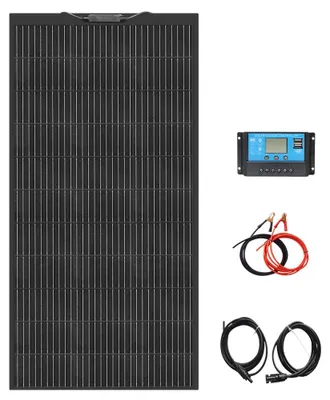 Obrázok produktu pre Solárny panel – monokryštalický – 120 W – flexibilný – 1 kus – vhodný pre karavany a lode