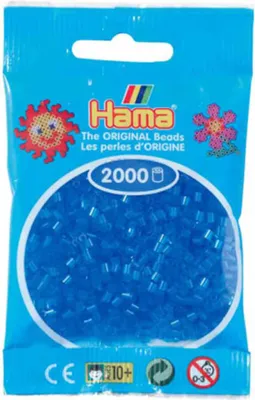Produktbild von HAMA 501-15 Mini Perlen im Beutel - Transparent Blau