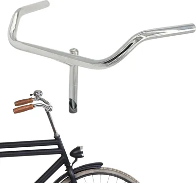 Produktbild von LOEVELOSI Hollandrad Lenker TORINO mit Vorbau 495 mm silber glänzend