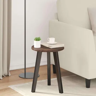 Image de Maison Exclusive - Plateau de table, diamètre 30 cm, épaisseur 1,5 cm, matériau composite en bois, finition marron imitation chêne