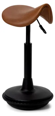 Produktbild von Ergonomischer Sattelhocker für das Büro | Höhenverstellbarer Wackelhocker von 43-63 cm für einen normalen Schreibtisch | Gleichgewichtshocker | Ergonomischer Bürohocker