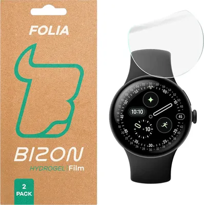 Produktbild von Hydrogel Folie für den Bildschirm für Google Pixel Watch 4 45 mm, Bizon Glass Watch Hydrogel Duo, 2 Stück