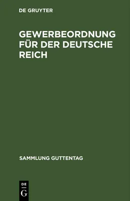 Produktbild von Gewerbeordnung für der Deutsche Reich