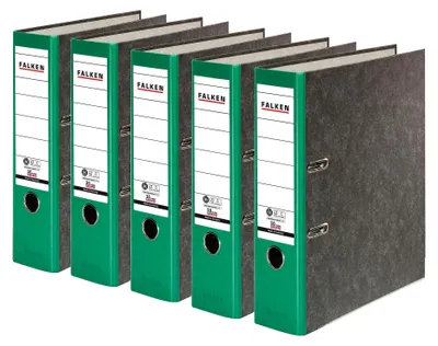 Produktbild von Ordner WM A4 8cm grün 5St.