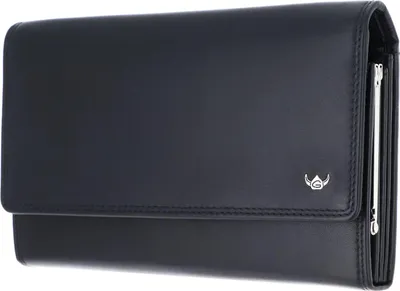 Immagine prodotto di Golden Head Pelle portafoglio Polo RFID Protect Bügelbörse 2801 Schwarz nero