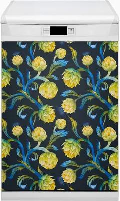 Produktbild von Magnete  Dekorative Magnet Folie für Geschirrspüler 45x80 cm Küche  - Blumen Artischocke