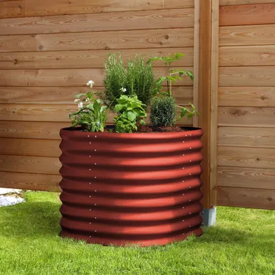 Produktbild von Vitavia Hochbeet "Terra 630" rubin 63 cm Modell "Rund"