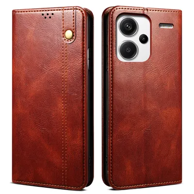 Obrázek produktu pro Pouzdro pro Xiaomi Redmi Note 13 Pro+ kožené flip pouzdro peněženka s funkcí stojánku červené