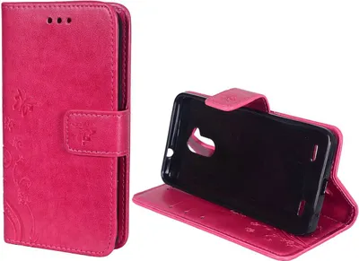 Produktbild von Schutz Hülle Blumen für Handy ZTE Blade V7 Lite Pink