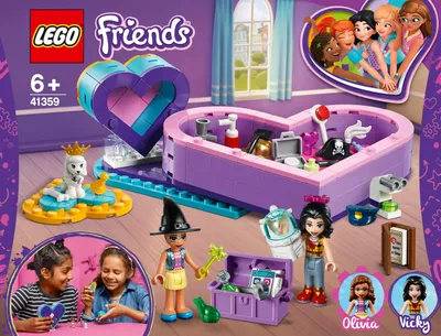 Zdjęcie produktu dla LEGO® Friends Zestaw przyjaźni z pudełkiem w kształcie serca, 41359