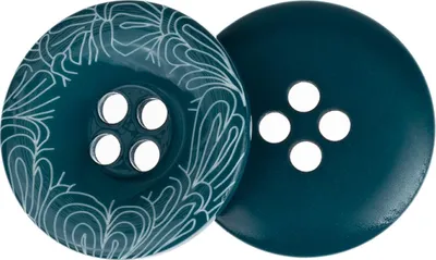 Obrázek produktu pro Knoflík - sada 3 ks - 35 cm, (průměr) - Zelená,Bílá