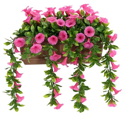 Produktbild von vidaXL Künstliche Blumen Purpurrot 55 x 20 x 55 cm PE und Stahl