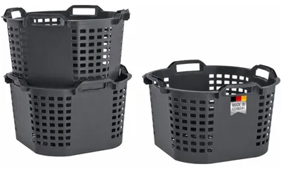 Produktbild von Erntekörbe Gartenkorb groß Lebensmittelecht 50L Obstkorb 54x31cm ineinander & übereinander stapelbar |  Germany als Obstkorb, Laubkorb und vielseitiger Erntekorb