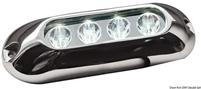 Image de Osculati Spot lumineux sous-marin avec 4 LED bleues