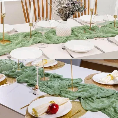 Obrázek produktu pro Stolní lampa pro romantickou výzdobu stolu, svatby a oslavy v zelené barvě