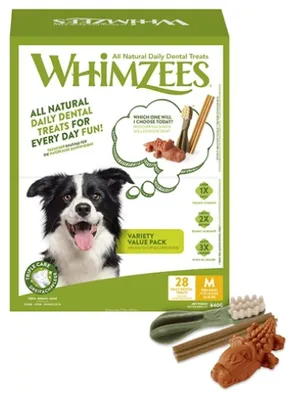 Produktbild von Nassfutter Whimzees Daily Dental Treats 28 Stück