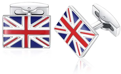Productafbeelding van HONEY BEAR: Manchetknopen met het Britse vlag-motief, voor heren, Groot-Brittannië