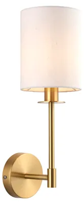 Obrázek produktu pro Nástěnné svítidlo SANCERRE, saténově lakovaná mosaz, 1xE14x15W, kov, rozměry: 40,5x13x17 cm, IP20, Endon