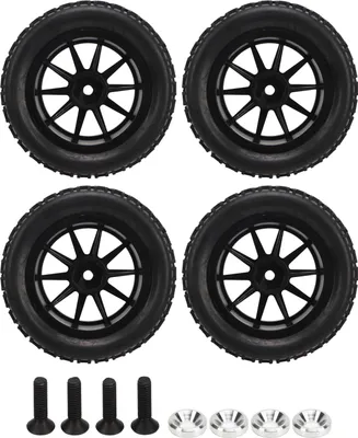 Produktbild von 4 Stück RC-Car-Reifen im Maßstab 1:16 mit 10 Speichen für die Fernbedienung AXI31594 2BL