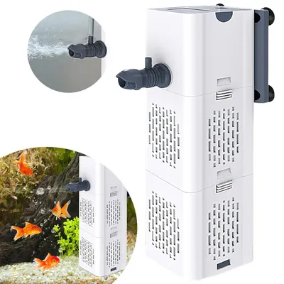 Produktbild von Aquarium Innenfilter Aquarium filter, Wasserpumpe Sauerstoff Belüftung Wave Maker für 20L-400L Aquarium