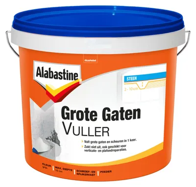 Productafbeelding van Alabastine  -  Grote Gatenvuller (Poeder)  -  Grijs  -  2,5 KG