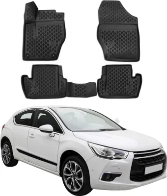 Image de OMAC Tapis de sol pour Citroen DS4 2011-2015 en caoutchouc Noir