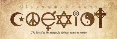 Produktbild von Coexist Poster  91,5 x 30,5 cm