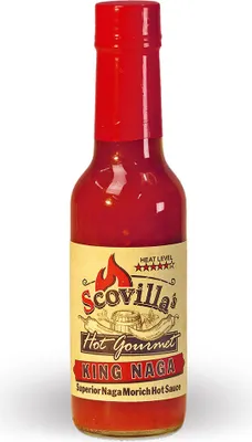 Produktbild von Scovillas  Hot Gourmet  KING NAGA Superior Naga Morich Hot Sauce, 148ml