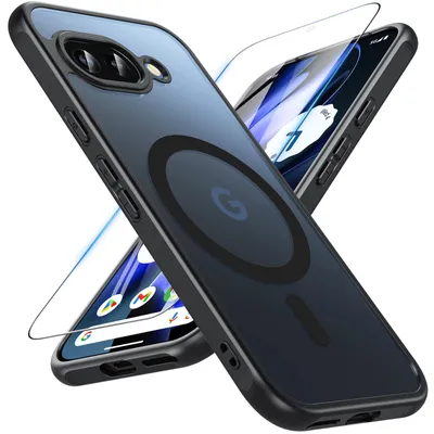 Produktbild von Magnetisch Für Google Pixel 9A Hülle mit Panzerglas Glas,Pixel 9A Hülle Militärs