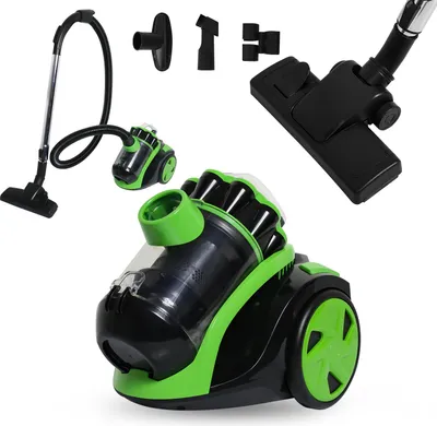 A collection of vacuum cleaner parts and accessories displayed on a white background.