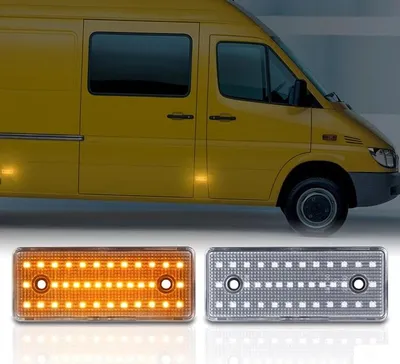 Für Mercedes Sprinter W901-905 1995-06 2x LED Seitenmarkierungsleuchten Klarglas in der Farbe von Recambo e.K.