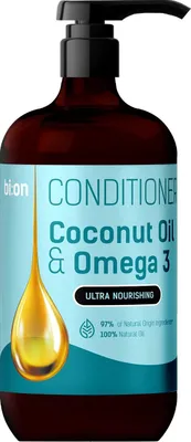 Image de BIO NATURELL Après-shampooing à l'huile de coco et aux oméga-3 946 ml