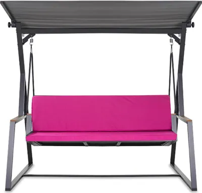 Produktbild von Gartenkissen Set für Gartenschaukel – rosa – Sitzkissen 140x50 + Rückenkissen 140x50 – Weiche Auflagen für Hollywoodschaukel