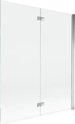 Produktbild von Mexen Mist Duschwand 2-teilig rechts 140 x 150 cm, transparent, Chrom - 8A9-140-002-01-00-P