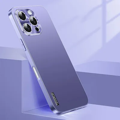 Obrázok produktu pre Puzdro na mobilný telefón Apple iPhone 16 Pro s dizajnom v jemne matnom kovovom vzhľade, fialové
