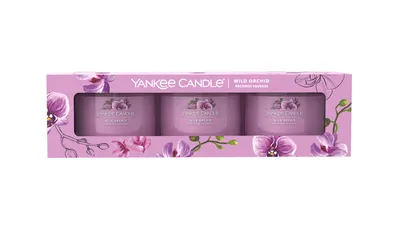 Produktbild von Yankee Candle Wild Orchid, Rund, Violett, Orchidee, 10 h, 3 Stück(e)