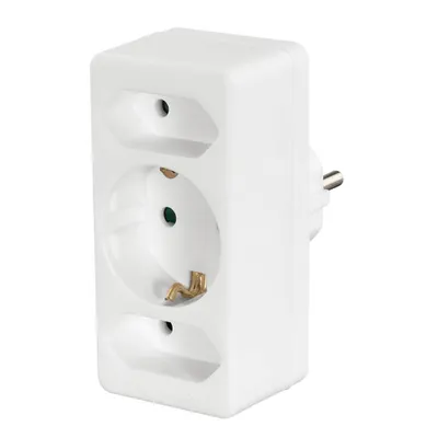Obrázok produktu pre Hama 00108844, Typ F, Univerzálne, Priamy, Priamy, Typ C, Typ F, 250 V
