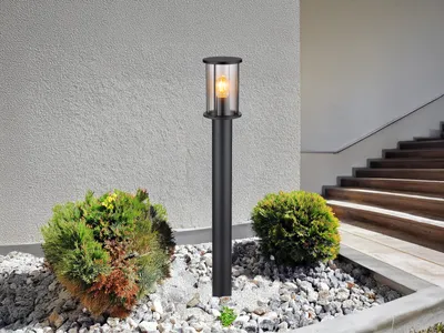 Produktbild von Globo Lighting Außenleuchte Edelstahl schwarz matt, 1x E27