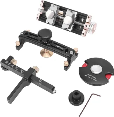Produktbild von HONGDUI HD29 Schleifgeleiter, Holzverarbeitung, Schleifsystem, Meißel, Schleifwerkzeug, Schleifhilfsstück, Winkelmesser, Schleifgeleiter (für Hobelmesser) - Verlängerte Klemmen