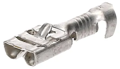 10 Flachsteckhülsen 6,3x0,8 mm, 1,0–2,5 mm², nicht isoliert
