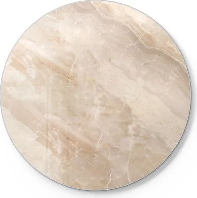 Produktbild von DEQORI Schneidebrett Glas Ø30 cm 'Helle Marmorfläche' Schneideplatte groß