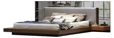 Image de Lit moderne au design élégant – pour une chambre à coucher stylée.