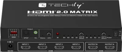 Image de Techly IDATA HDMI-H42C Commutateur matriciel Commutateur matriciel AV 6,5 W