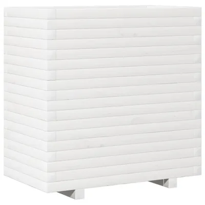 Immagine prodotto di vidaXL Fioriera bianca 70x40x72 cm in legno di pino massiccio